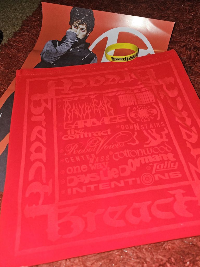 Breach, listening party exclusive merch